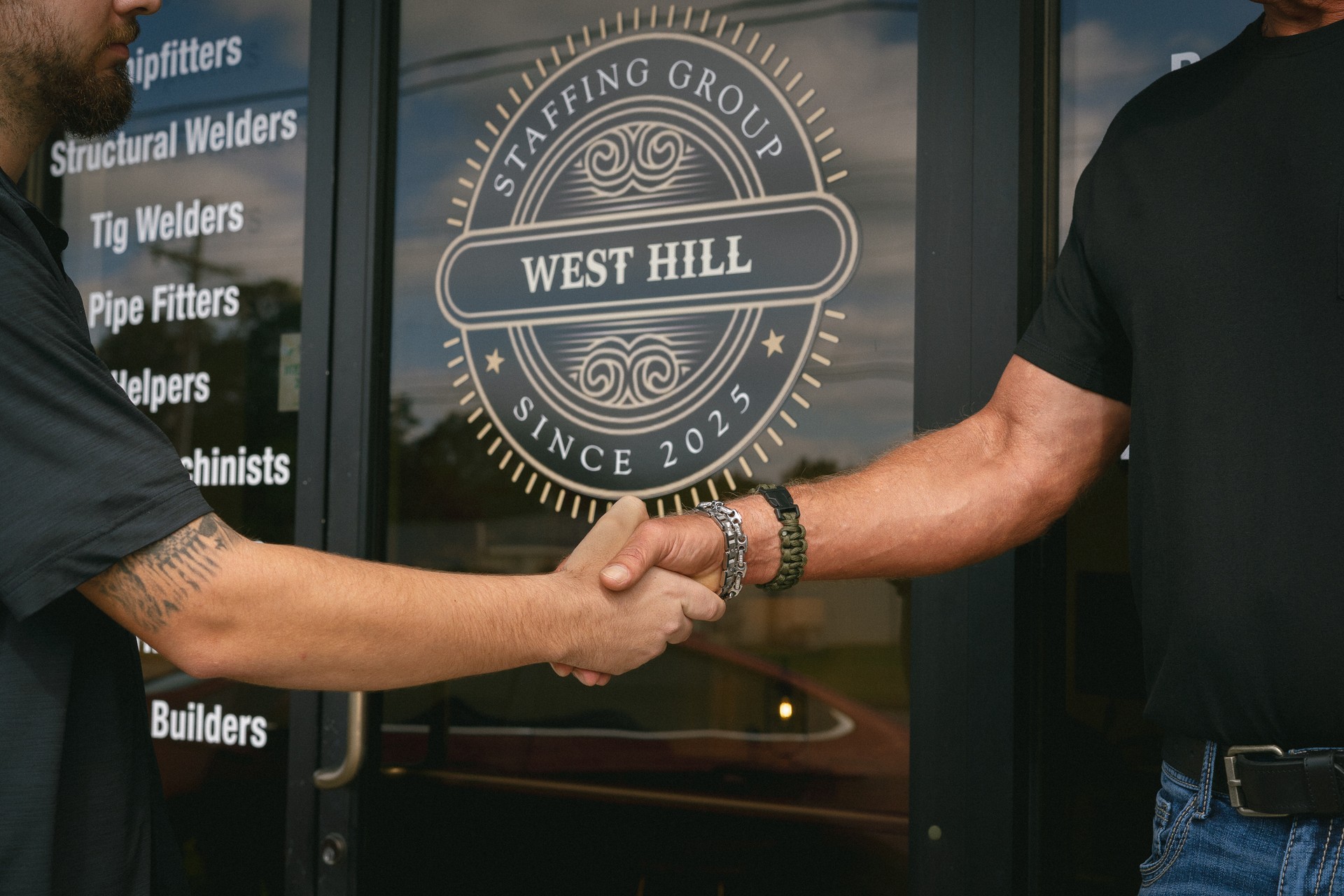 West Hill Staffing Group Team Outside Building